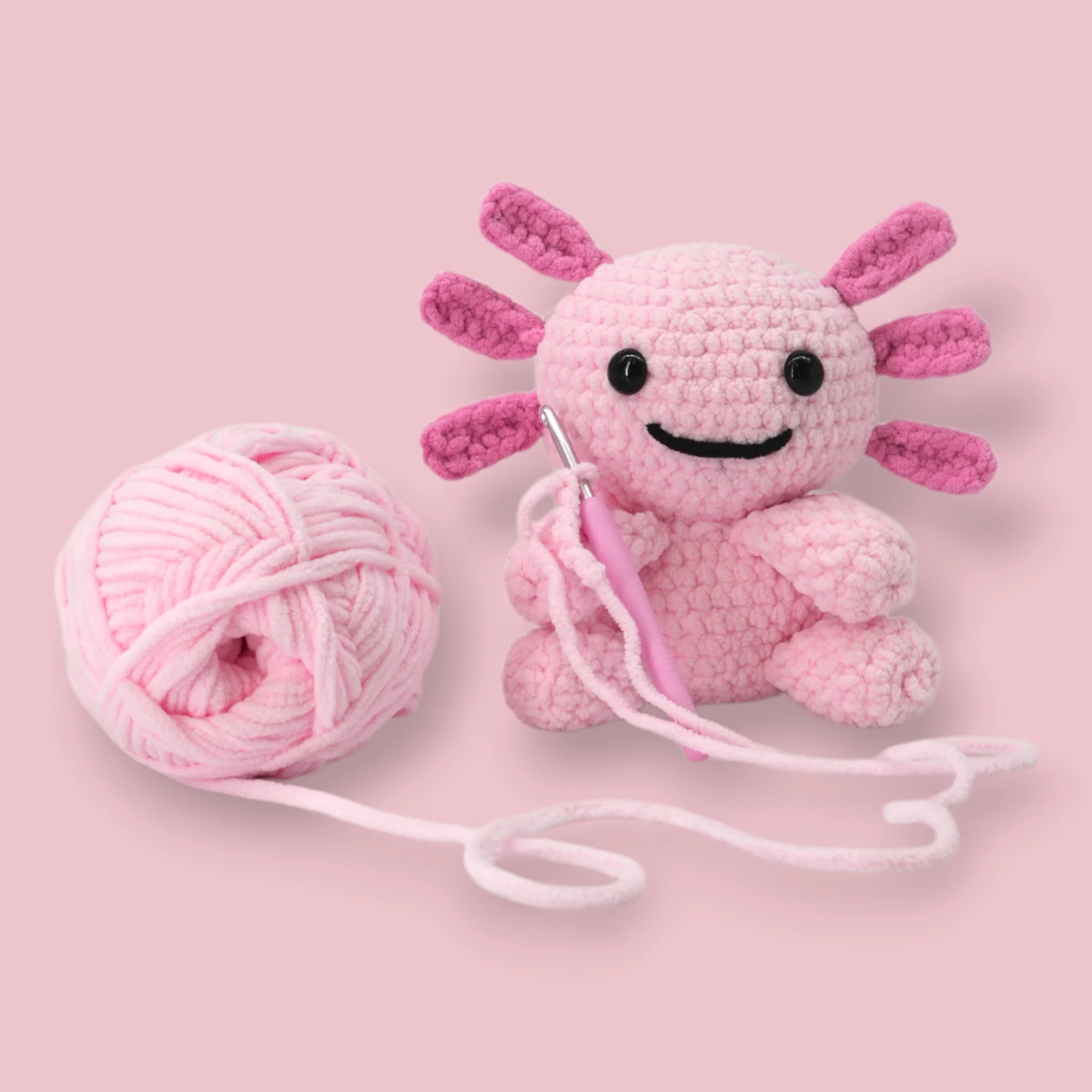 Crochet Axolotl Kit - Alexia the Axolotl Plushie - Image 10