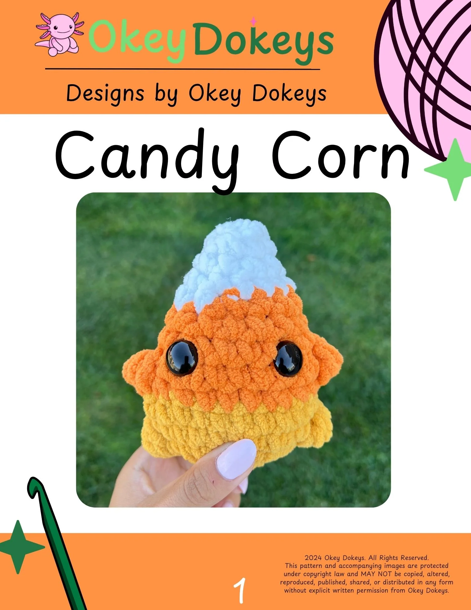 Crochet Candy Corn Pattern