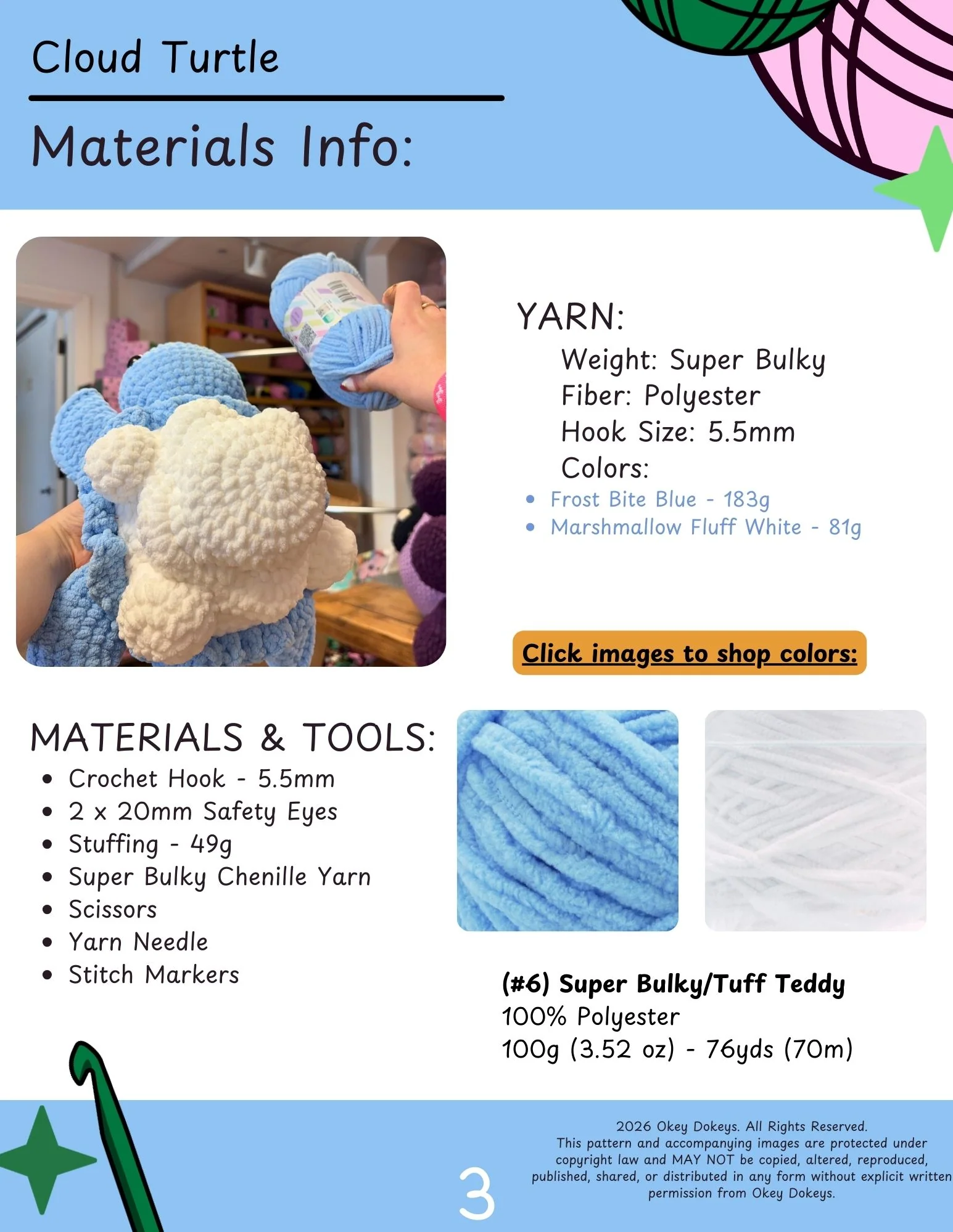 Crochet Cloud Turtle Pattern - Image 4
