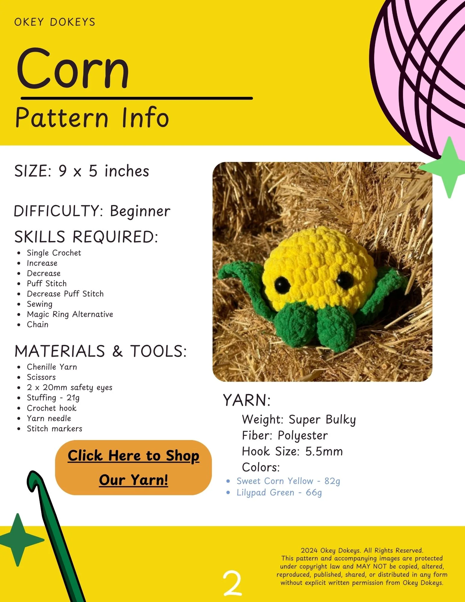 Crochet Corn Pattern - Image 3