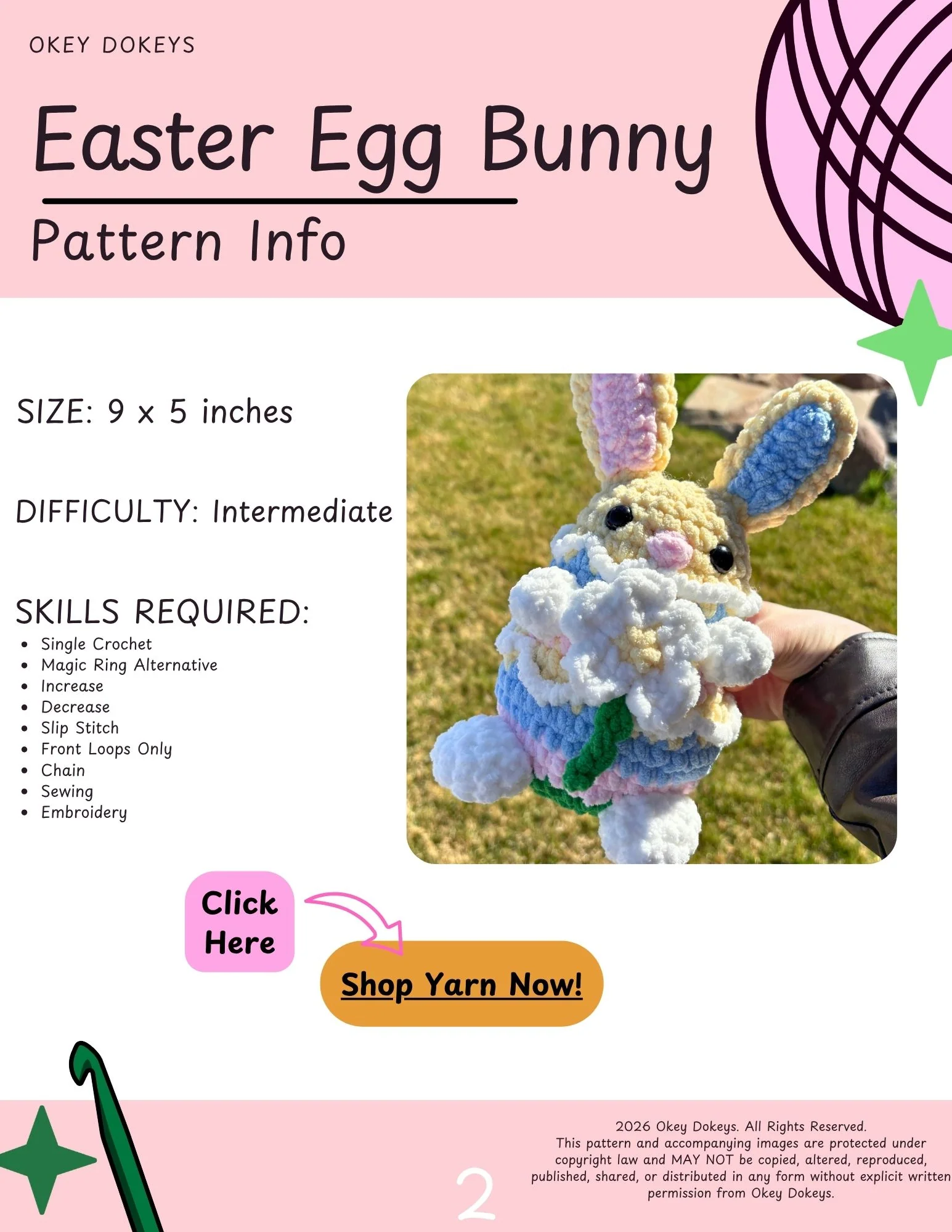 Crochet Easter Egg Bunny Pattern - Image 4
