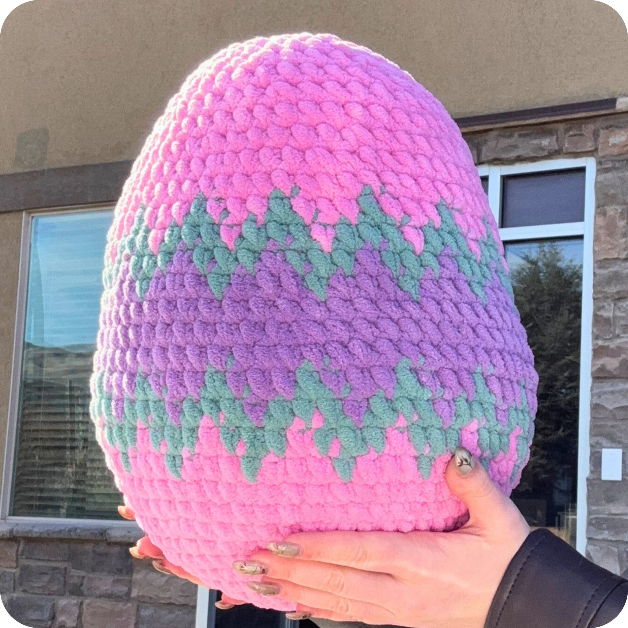 Crochet Easter Egg Pillow Pattern - Image 2