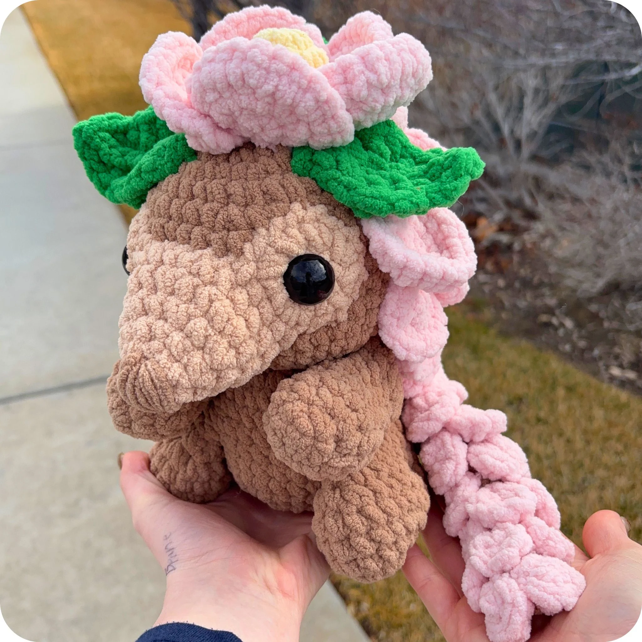 Crochet Flower Pangolin Pattern - Image 2
