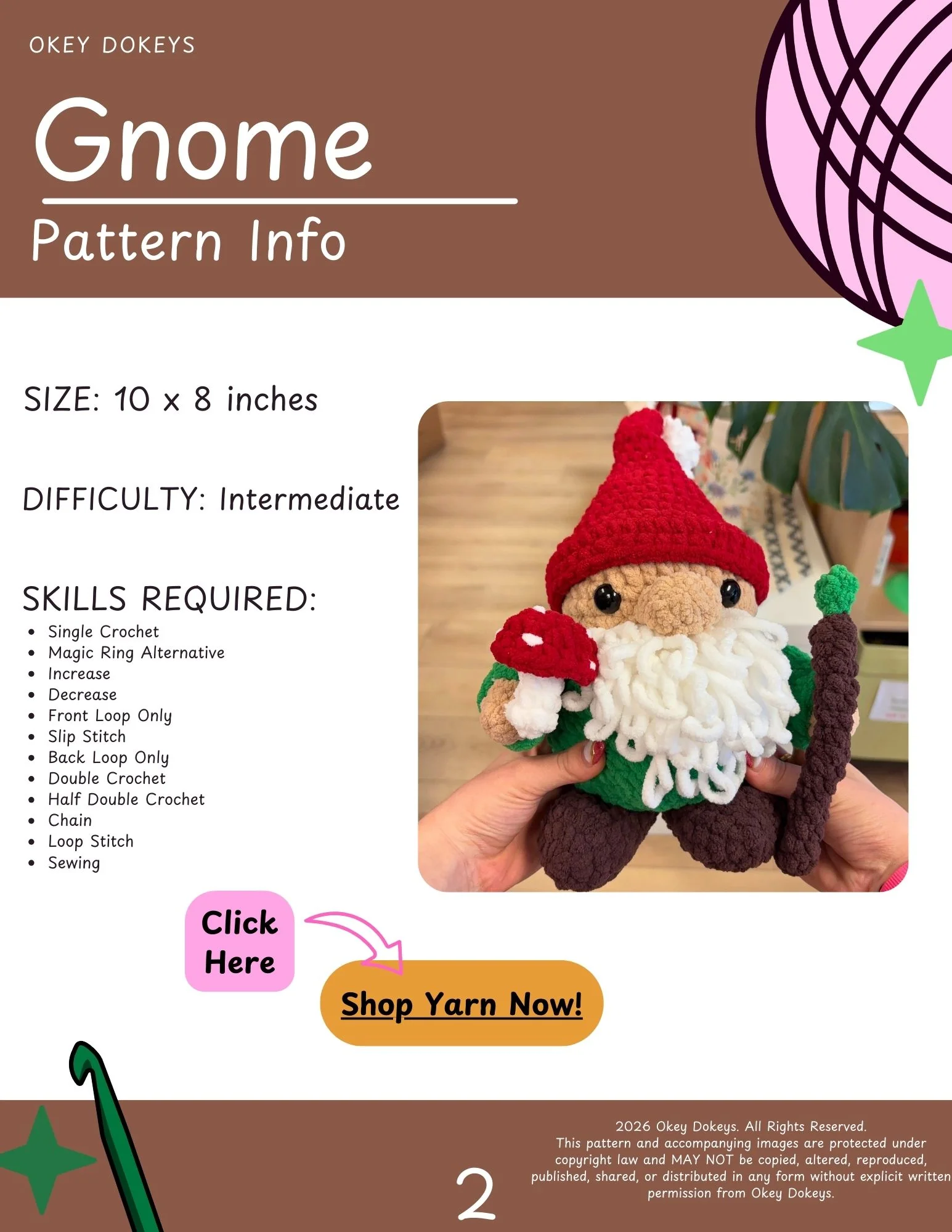 Crochet Gnome Pattern - Image 3