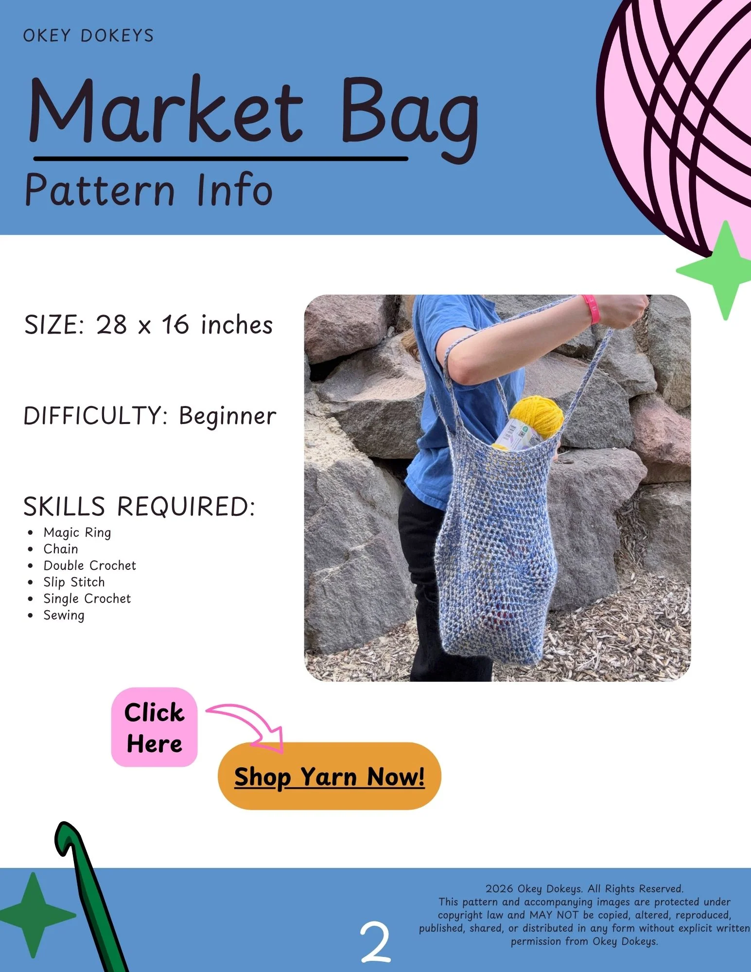 Crochet Market Bag Pattern - Image 3