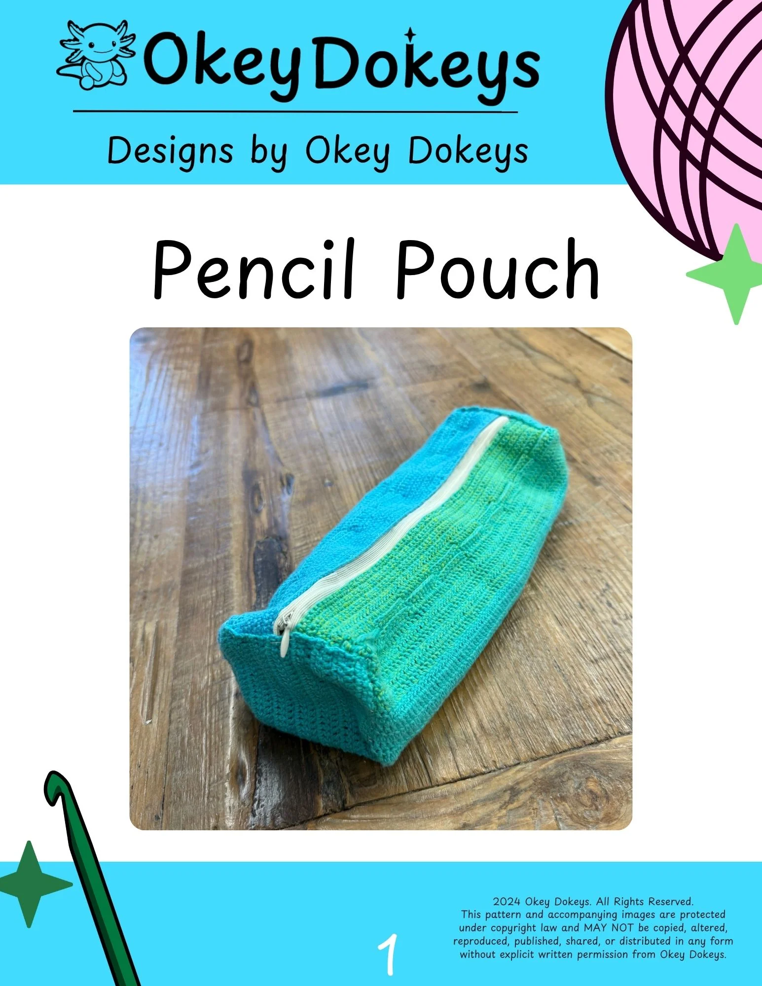 Crochet Pencil Pouch Pattern