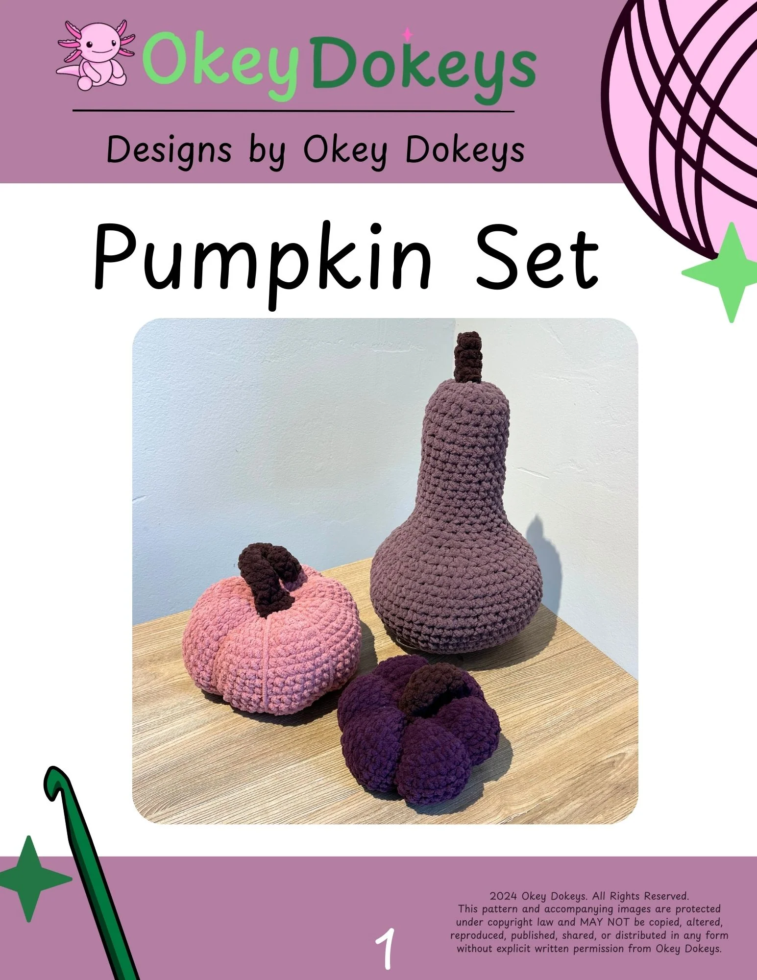 Crochet Pumpkin Set Pattern