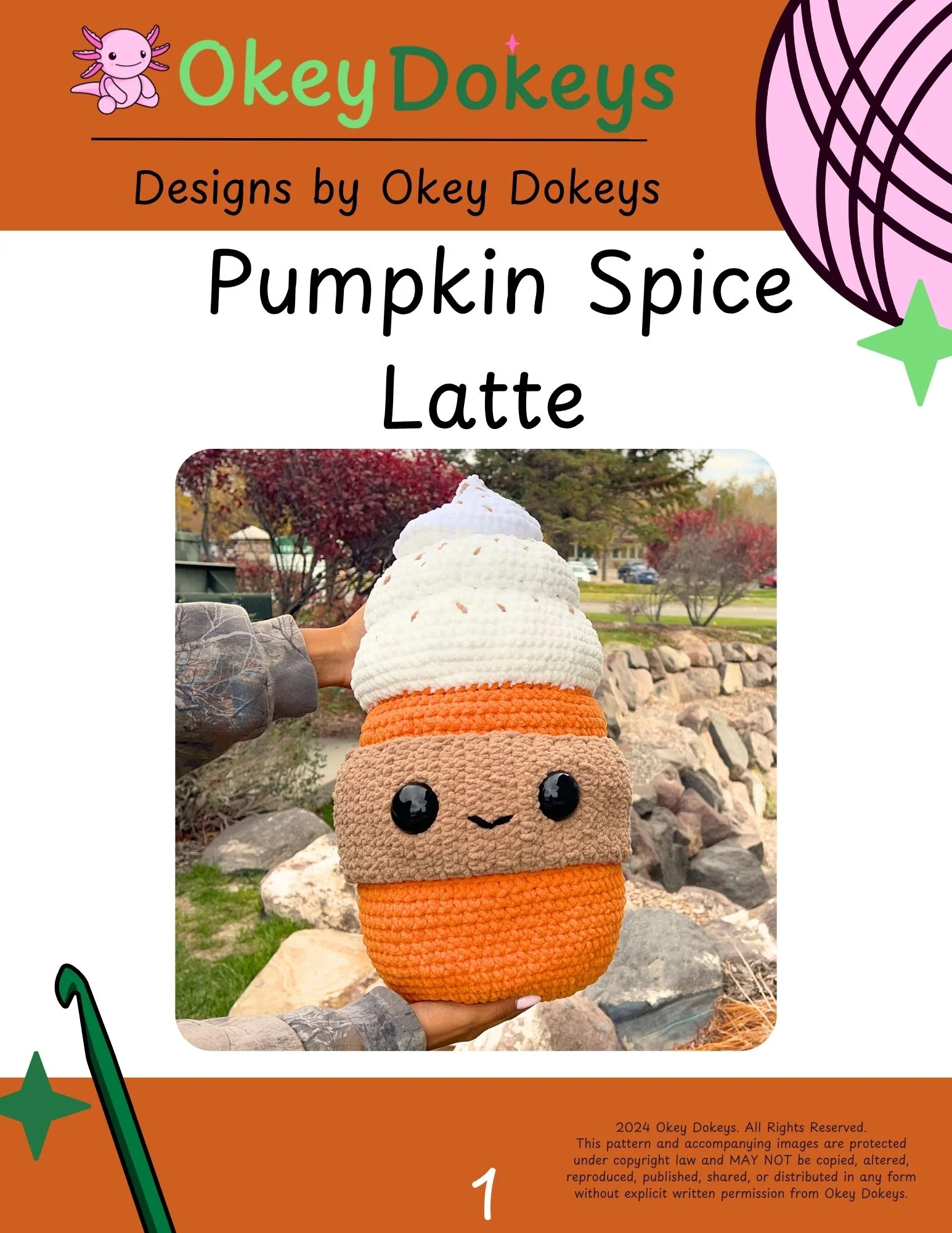 Crochet Pumpkin Spice Latte Pattern