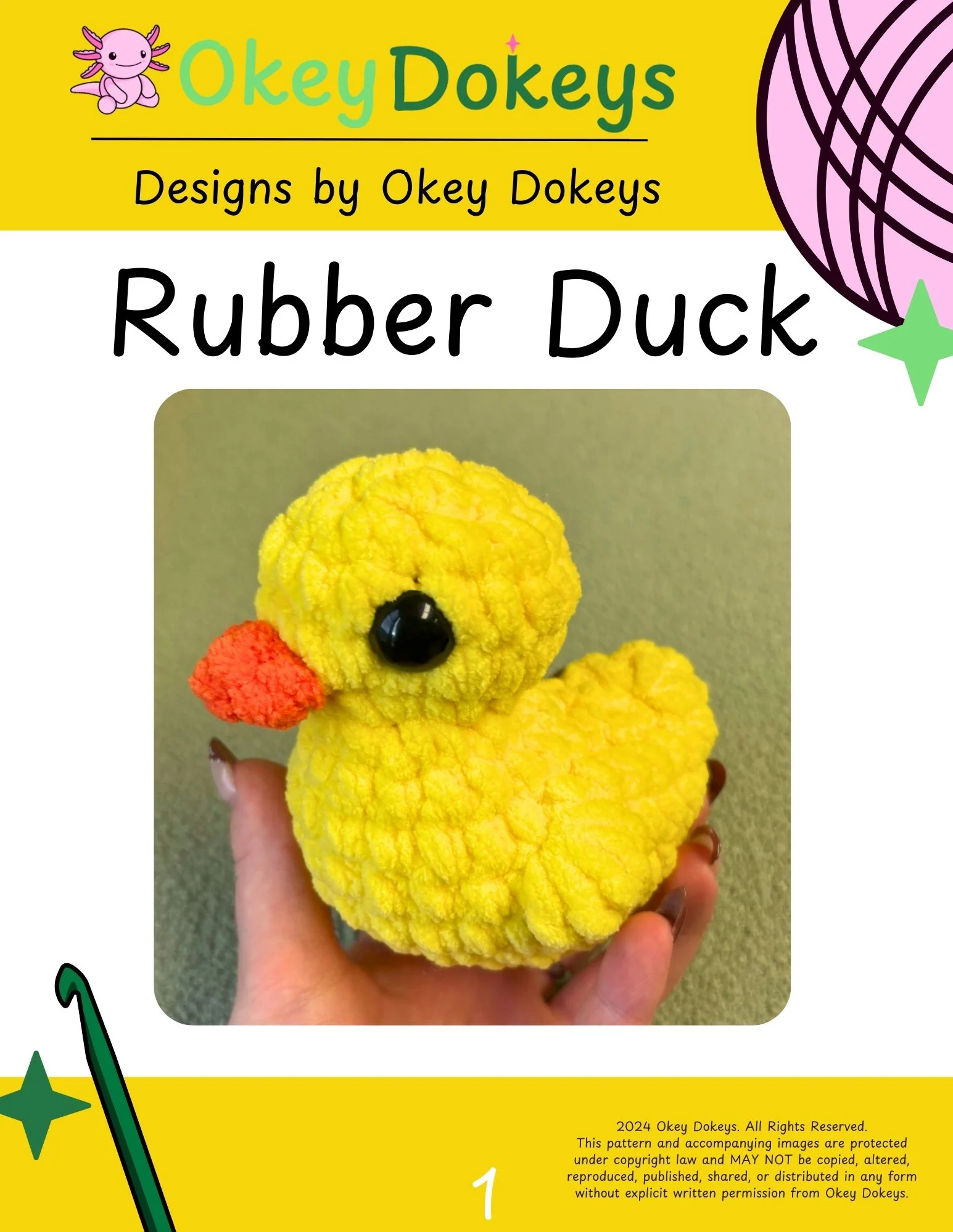 Crochet Rubber Duck Pattern