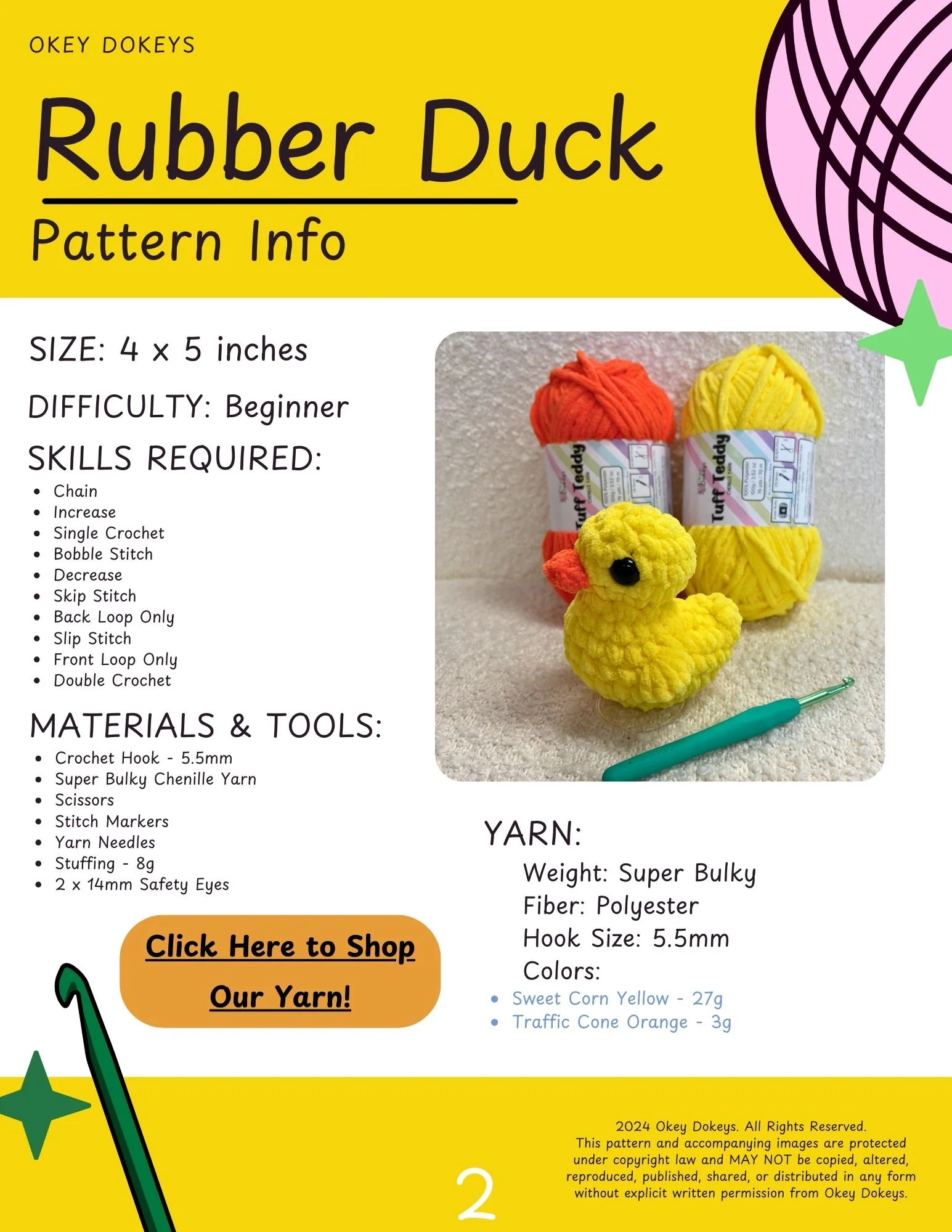 Crochet Rubber Duck Pattern - Image 3