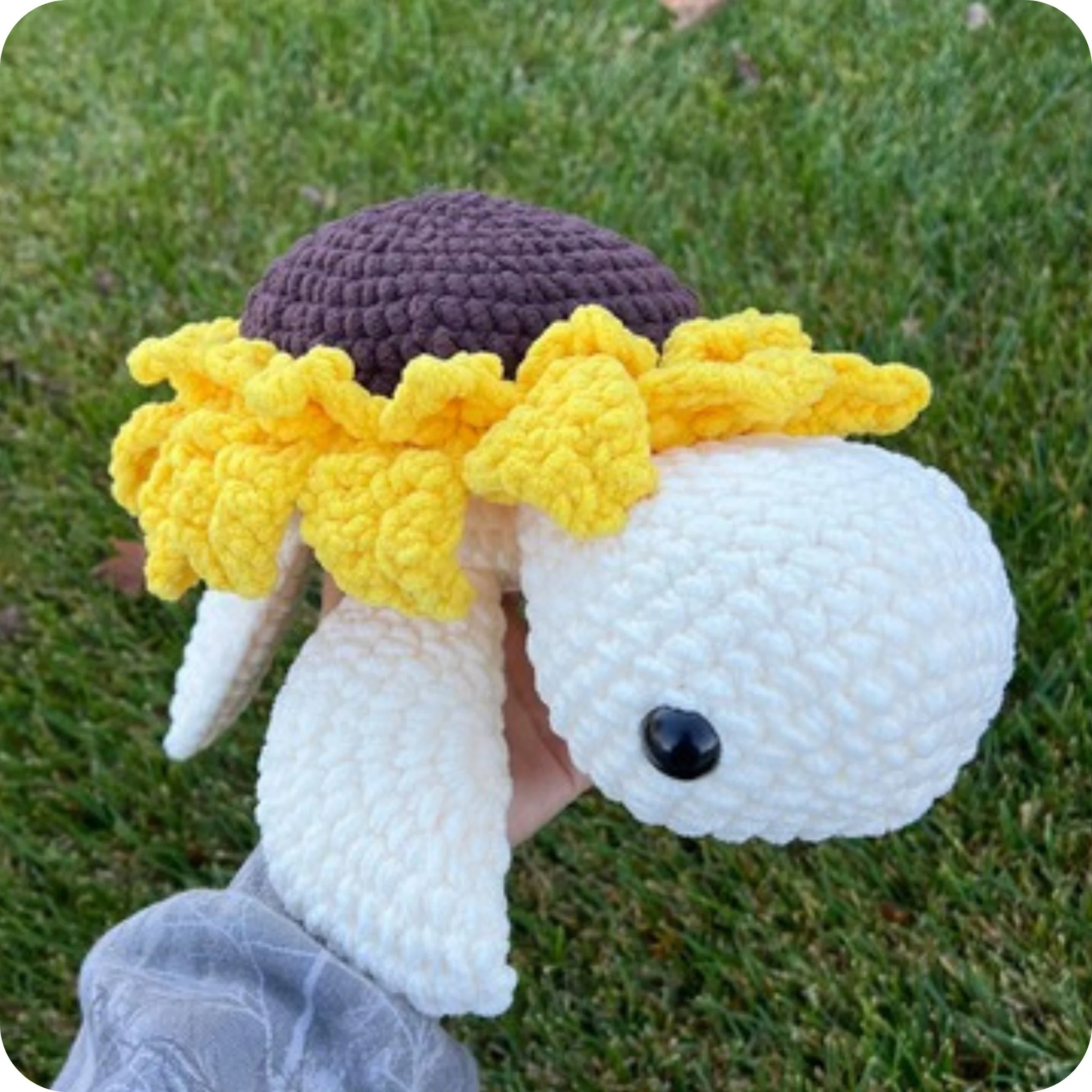 Crochet Sunflower Turtle Pattern - Image 2