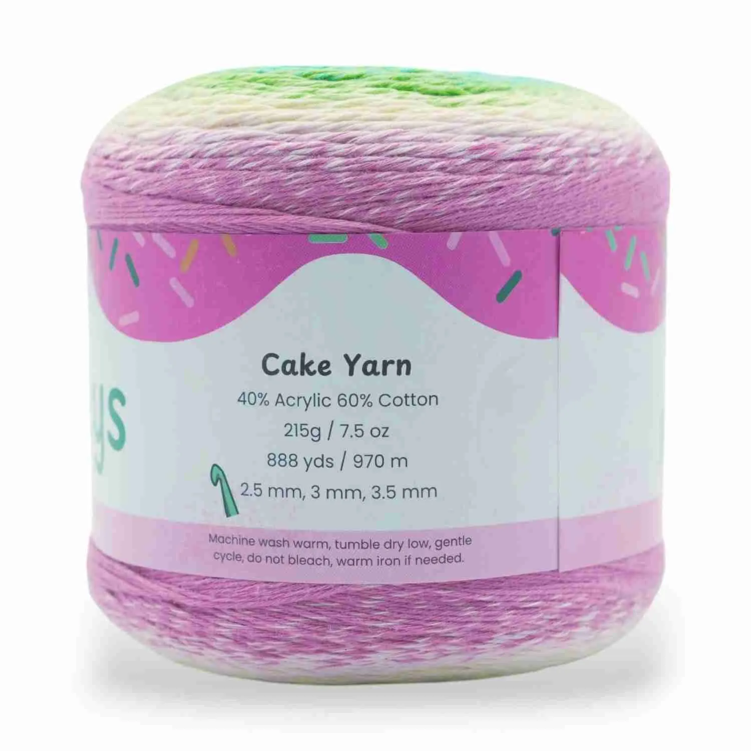 1060 Yards Gradient Cake Yarn - #1 Super Fine Cotton Acrylic Yarn - Image 20