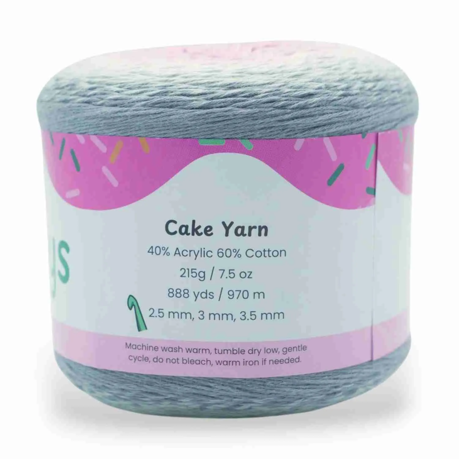 1060 Yards Gradient Cake Yarn - #1 Super Fine Cotton Acrylic Yarn - Image 26
