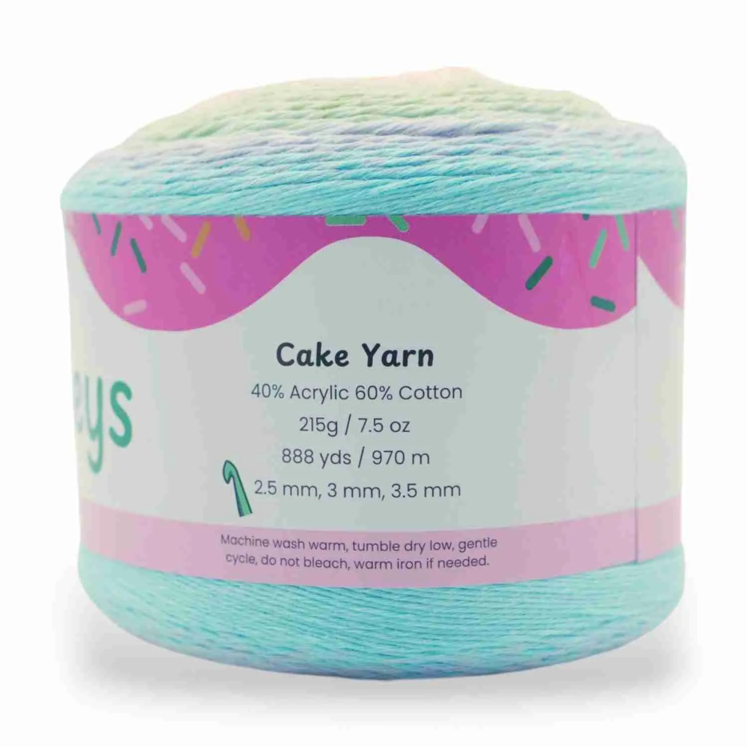 1060 Yards Gradient Cake Yarn - #1 Super Fine Cotton Acrylic Yarn - Image 7