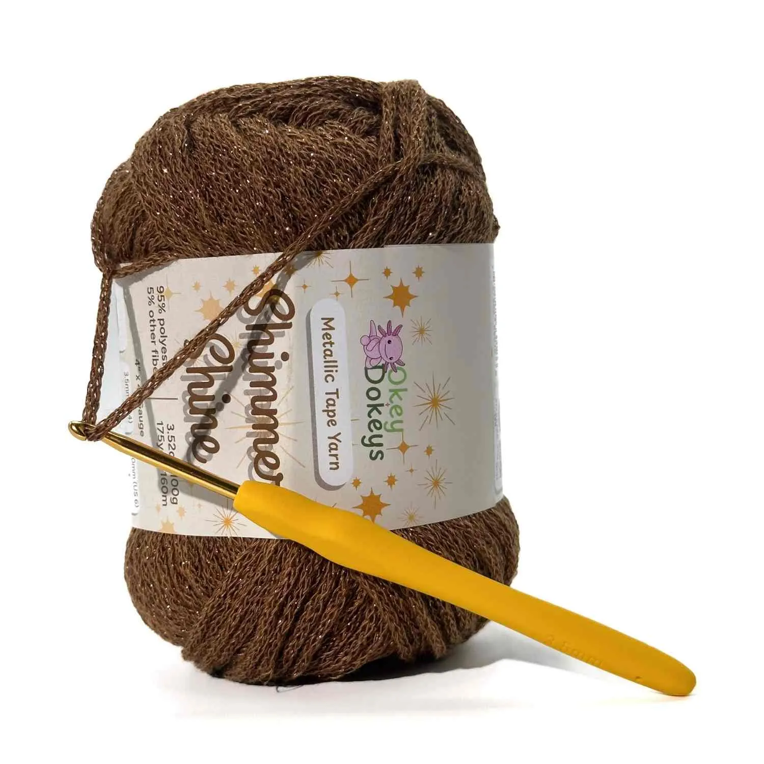 Metallic Shimmer Ribbon Yarn – Lightweight Tube Tape Yarn for Crochet Bags, Accessories & Decorative Projects (100g) - Image 34