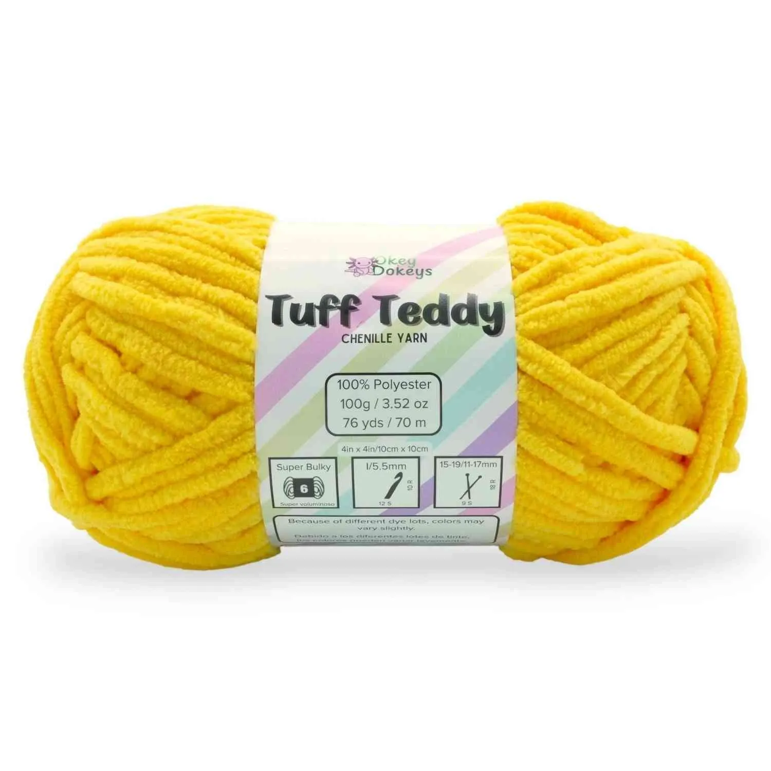 Super Bulky Chenille Yarn #6, 100g Velvet Soft No-Fray Yarn for Crocheting, 50+ Colors - Image 104