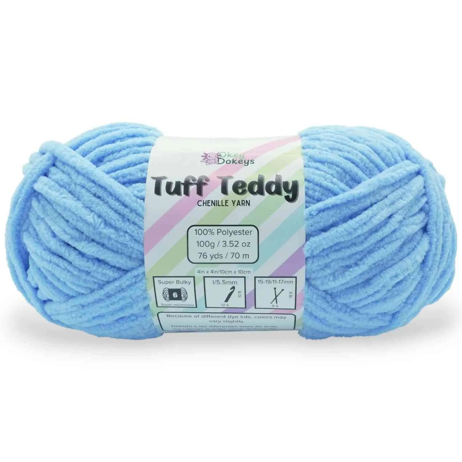 Super Bulky Chenille Yarn #6, 100g Velvet Soft No-Fray Yarn for Crocheting, 50+ Colors - Image 113