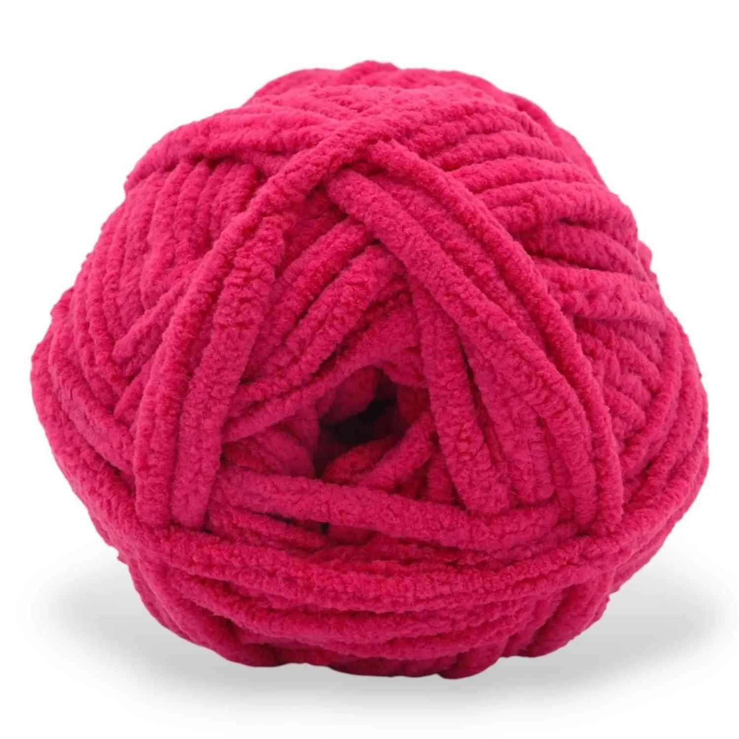 Super Bulky Chenille Yarn #6, 100g Velvet Soft No-Fray Yarn for Crocheting, 50+ Colors - Image 117