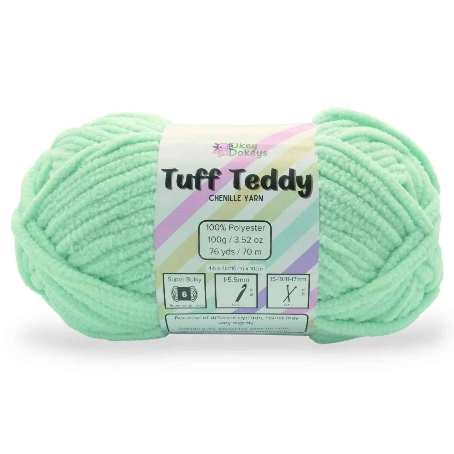 Super Bulky Chenille Yarn #6, 100g Velvet Soft No-Fray Yarn for Crocheting, 50+ Colors - Image 122