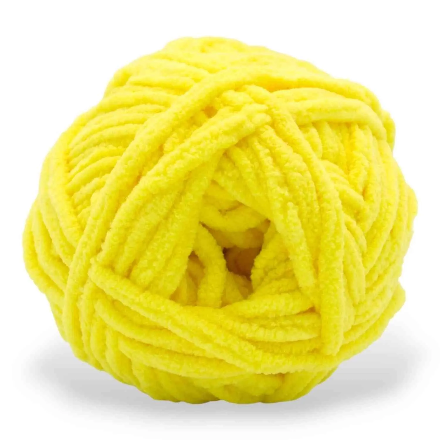Super Bulky Chenille Yarn #6, 100g Velvet Soft No-Fray Yarn for Crocheting, 50+ Colors - Image 138