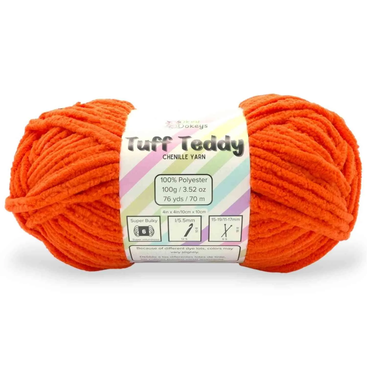 Super Bulky Chenille Yarn #6, 100g Velvet Soft No-Fray Yarn for Crocheting, 50+ Colors - Image 140
