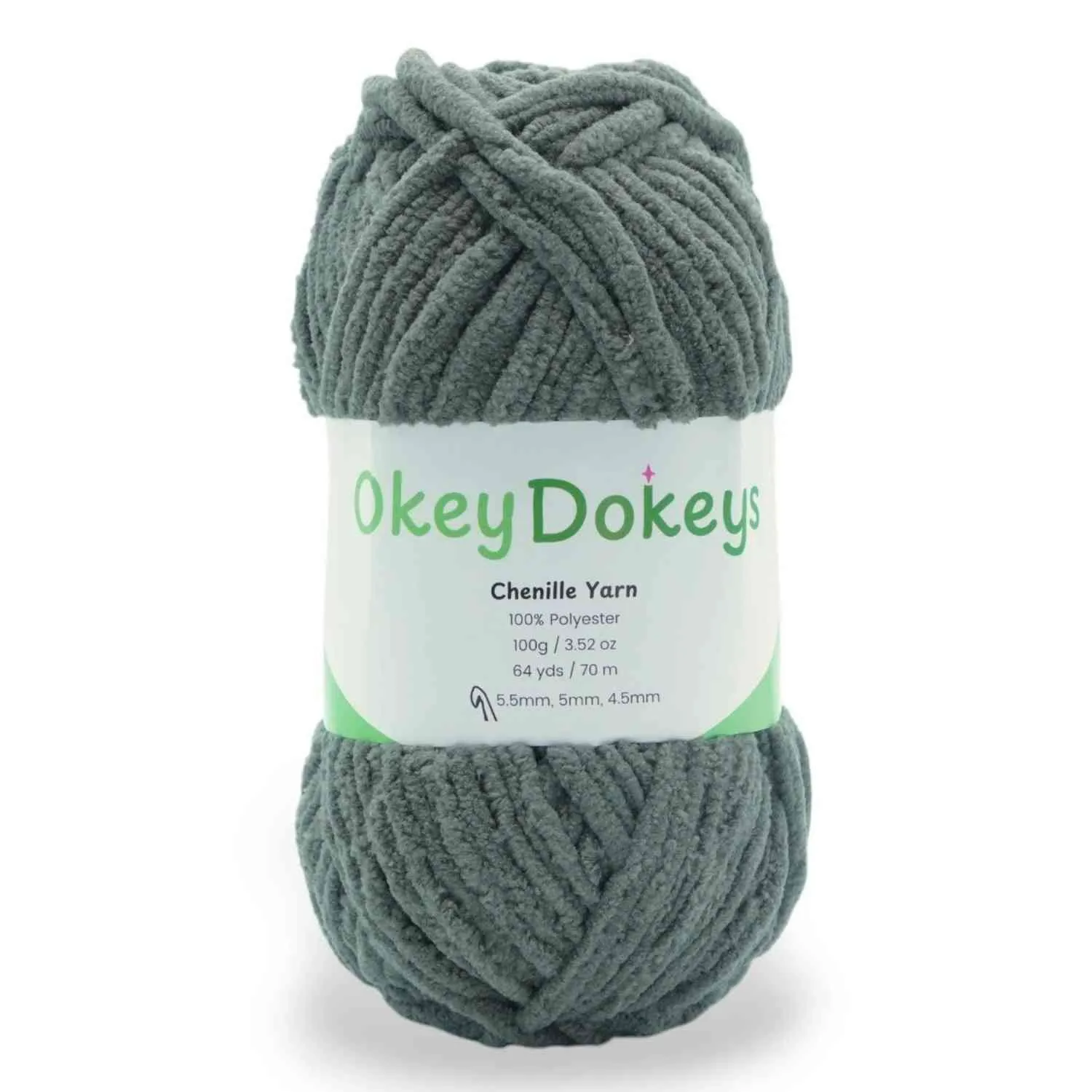 Super Bulky Chenille Yarn #6, 100g Velvet Soft No-Fray Yarn for Crocheting, 50+ Colors - Image 86
